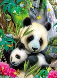 Ravensburger puzzle Lovely Panda 300 dielikov