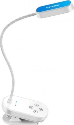 Glocusent Mini bezdrôtová lampička s klipom biela