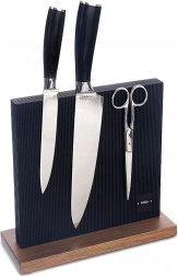 Obojstranný magnetický stojan na nože Black 24 × 24 cm