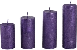 Adventné sviečky fialové – sada 4 ks