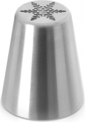 Ruská cukrárska špička snehová vločka z nehrdzavejúcej ocele