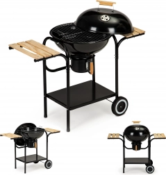 Záhradný gril na drevené uhlie s pokrievkou a policami MultiGarden