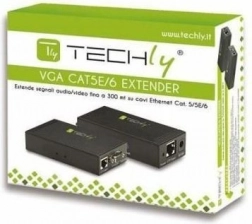 Extender VGA s prenosom zvuku cez kábel Cat5e/6 do 300m