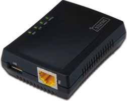 Multifunkčný sieťový print server a USB hub s NAS, 1× USB 2.0, 1× RJ45, LAN 10/100 Mb/s