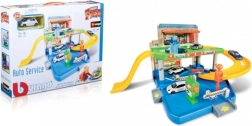 Bburago Street Fire garáž s autoservisom a autíčkom 1:43