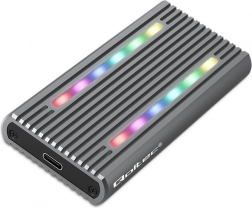 Externý obal na M.2 SSD disk s USB-C, RGB LED a kapacitou až 4TB