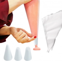 Cukrárenské vrecko s nadstavcami 35 cm, sada 12 ks