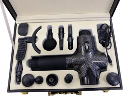 Masážna pištoľ s 12 hlavicami a dotykovým panelom