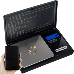 Vrecková digitálna váha RUHHY 500 g / 0,1 g s ochrannou klapkou