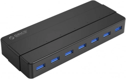 ORICO USB hub 7× USB 3.0, čierny
