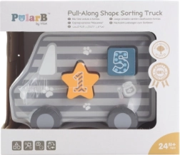 Drevená ťahačka a vkladačka - nákladné auto