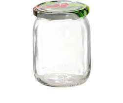 Sklenené zaváracie poháre 540 ml s viečkom Twist-Off 82 mm