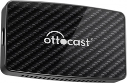 Ottocast 4 v 1 bezdrôtový adaptér CarPlay/Android Auto (čierny)