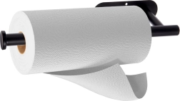 Nástenný držiak na papierové utierky RADKA, kovový, čierny