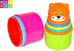 Skladacia veža z kelímkov, 9 ks