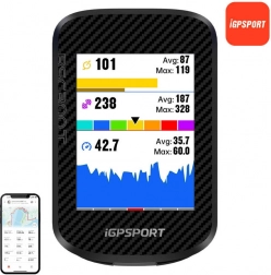 Cyklistický GPS cyklopočítač iGPSPORT BSC300T s farebným dotykovým displejom