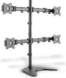 Stojan na štyri monitory, 27 palcov, otočný 360°