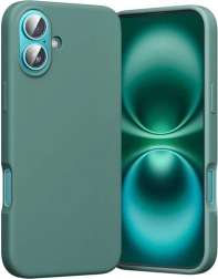 Silikónové puzdro Vention pre iPhone 16 Plus s MagSafe, zelené