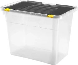 Plastový úložný box s vekom HEIDRUN One 100 l
