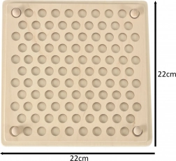Drevená vzdelávacia stavebnica Mozaiak Montessori, 77 ks