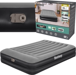 Dvojlôžková nafukovacia posteľ s vstavanou pumpou a vankúšom 203 × 152 × 46 cm BESTWAY