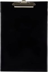 Písacia podložka A4 s kovovým klipom Classic čierna