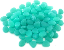 Žiariace kamienky fluoro modré