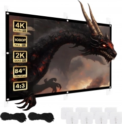 Projekčné plátno 84 palcov 175x131cm
