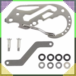 Multifunkčná karabína na kľúče – vreckový multi‑tool z nehrdzavejúcej ocele