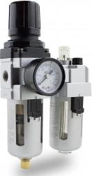 Regulátor tlaku s filtrom stlačeného vzduchu 1/4" s manometrom