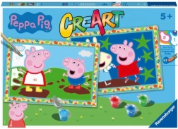 CreArt maľovanie podľa čísel – PRASIATKO PEPPA