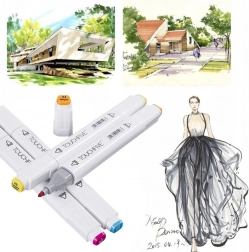 Obojstranné liehové fixky TOUCHFIVE PRO 80 ks.