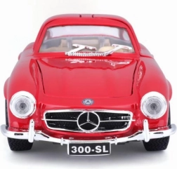 Mercedes Benz 300SL Červený Kovový Model 1:24