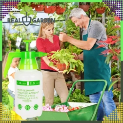 Ručný tlakový postrekovač 1 l zelený