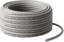 Sieťový kábel UTP Cat6 25 m – medený, 1 Gb/s, sivý