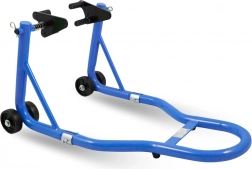 Predný motocyklový stojan oceľový modrý 250 kg, nastaviteľný