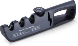 Ručný ostrič nožov s plynulou reguláciou uhla 14–24° a štyrmi brúsnymi stupňami Vilde