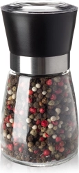 Sklenený mlynček na soľ a korenie 13 cm