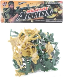 Plastoví vojaci v sáčku 6 cm – dve farebné sady