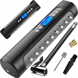 Akumulátorový kompresor na kolesá a autá s LCD displejom