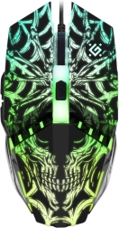 Herná myš Prototype GM-670L, optická, 2400 DPI, 6 tlačidiel, podsvietená