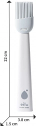 Silikónový mašlovačka Oilu biela