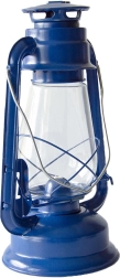 Petrolejová lampa 30 cm modrá