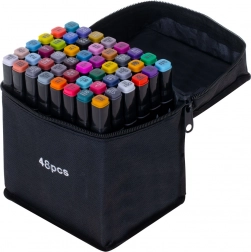 Dvojstupňové alkoholové markery v puzdre s podstavcom – 48