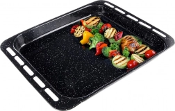 Smaltovaný hlboký plech na pečenie 45,5 × 36 × 5 cm