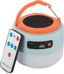 Solárna kempingová LED lucerna s USB a diaľkovým ovládaním