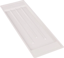 Metpol biela odkvapkávacia miska 59,5 × 20 cm pre dvojposchodový odkvapkávač 60 cm