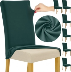 Poťahy na stoličky 6 ks tmavozelené RUHHY