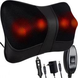 Masážny vankúš SHIATSU Soulima na chrbát a krk s vyhrievaním