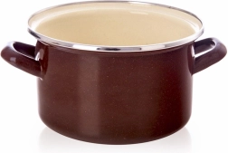 Smailovaný hrniec BROWN 18 cm, 2 l
